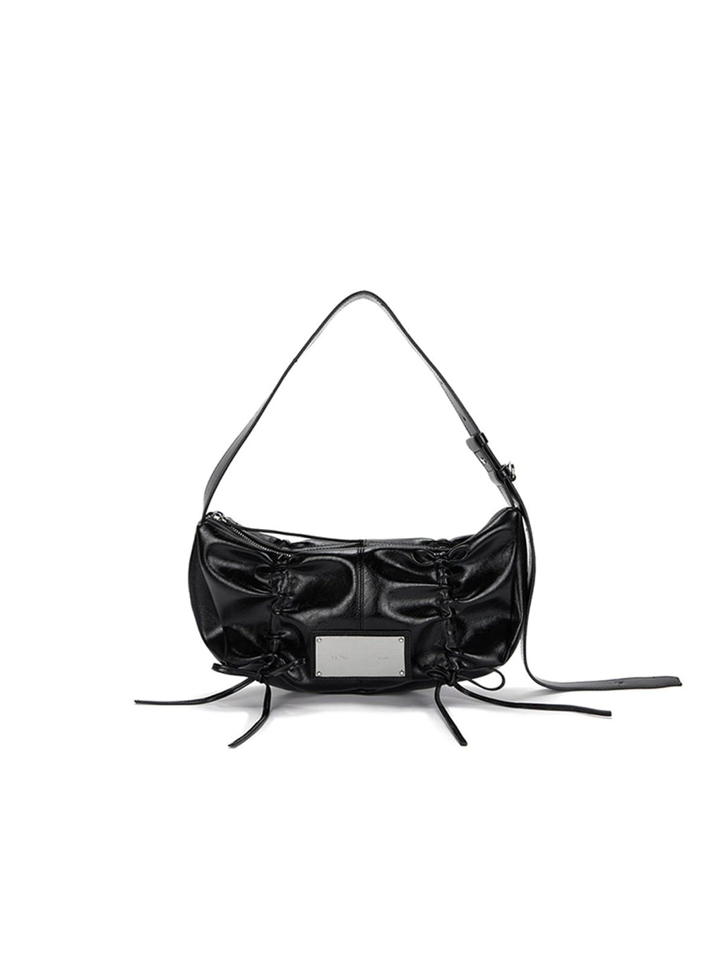 マムキム HALF SHIRRING RIBBON ROUND BAG IN BLACK の特徴と選び方ガイド