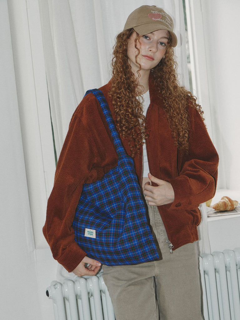 MAISON CREME Check flannel Ecobag(Cobalt Blue)選び方ガイド|メゾンクレムのチェックフランネルエコバッグとは